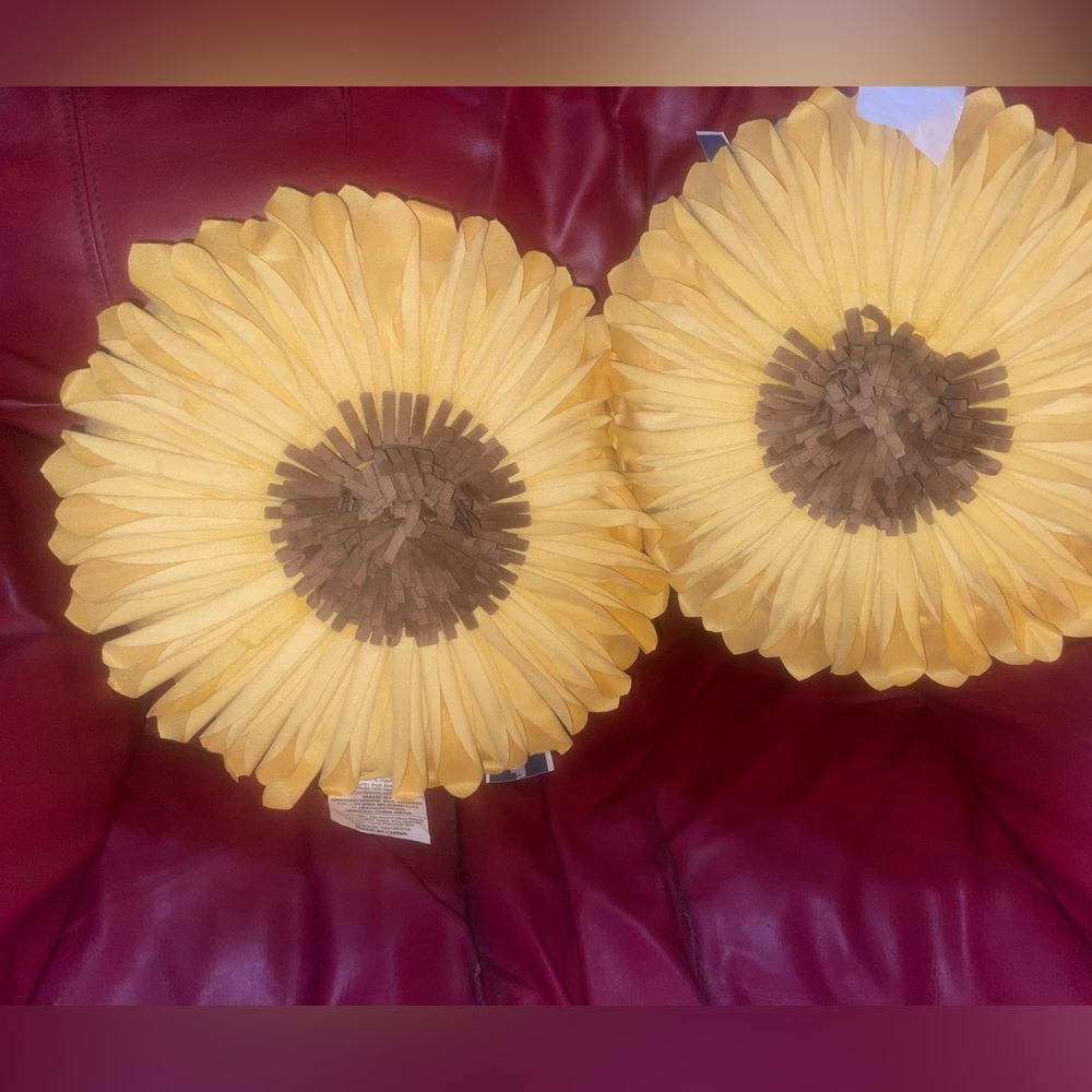 NWT sunflower pillows